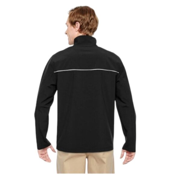 Harriton Men's Black Echo Soft Shell Jacket  Size M - Picture 2 of 10
